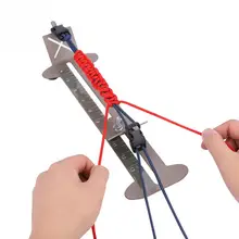 Браслет из Паракорда, инструмент для вязания, регулируемый браслет из Паракорда, стальной каркас, браслет, изготовитель с ручками, бесплатные пряжки