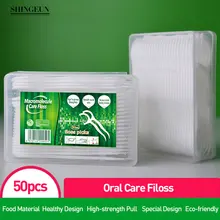 50pcs/set Dental Floss Picks Tooth Clean Oral Care Clean Floss stick