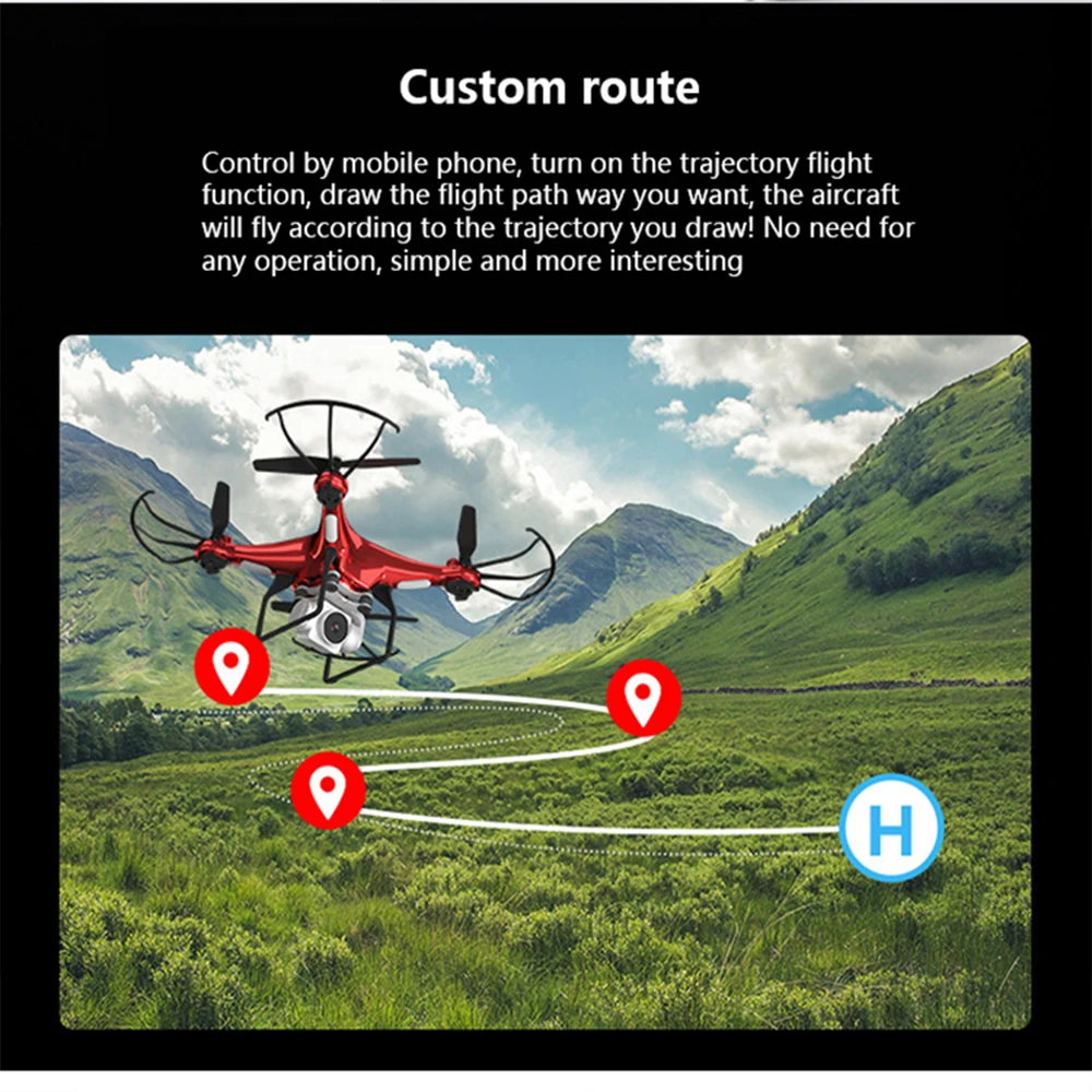 X52 Drone HD 1080PWifi передача fpv quadcopter PTZ высокого давления стабильная высота Rc вертолет