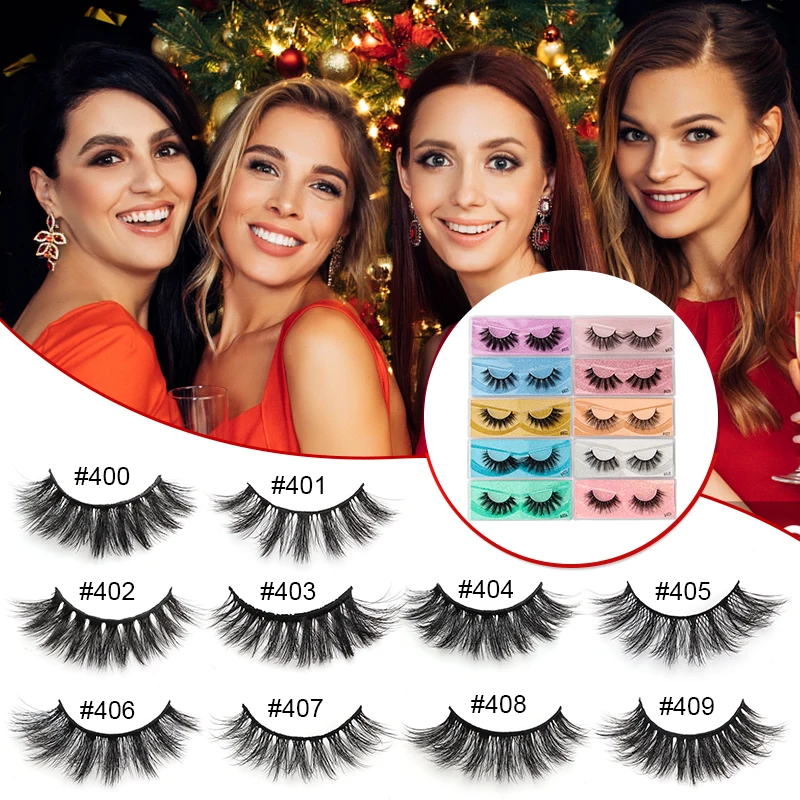 Dramatic 3D Mink False Eyelashes 10-100 Pcs Set