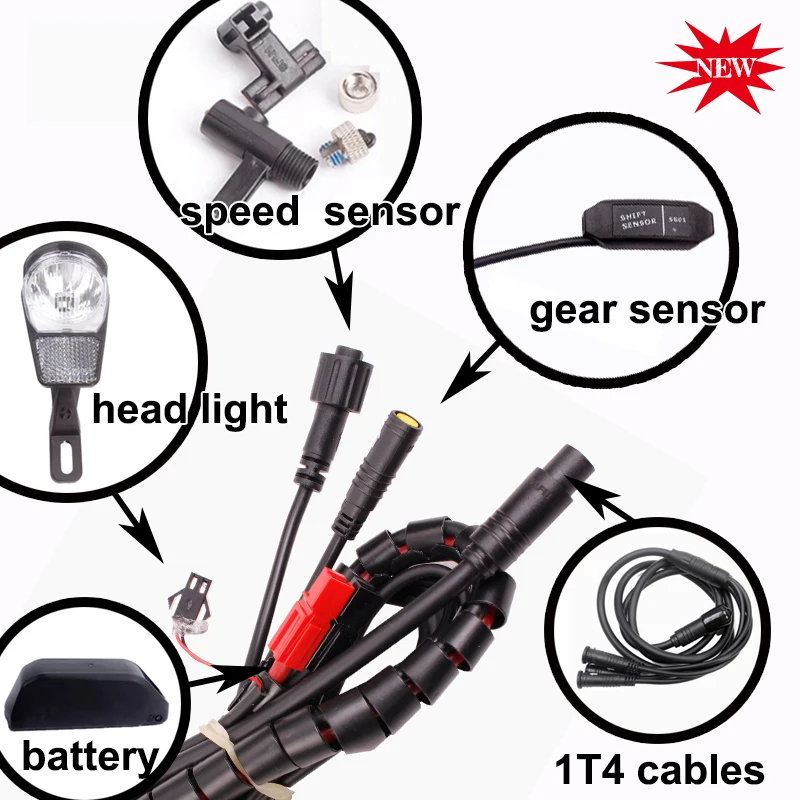 Bafang 8fun BBS01 BBS02 BBSHD Motor Controller 250W/350W/500W/750W/1000W Bafang Mid Drive Motor Kit Controllers Replacement