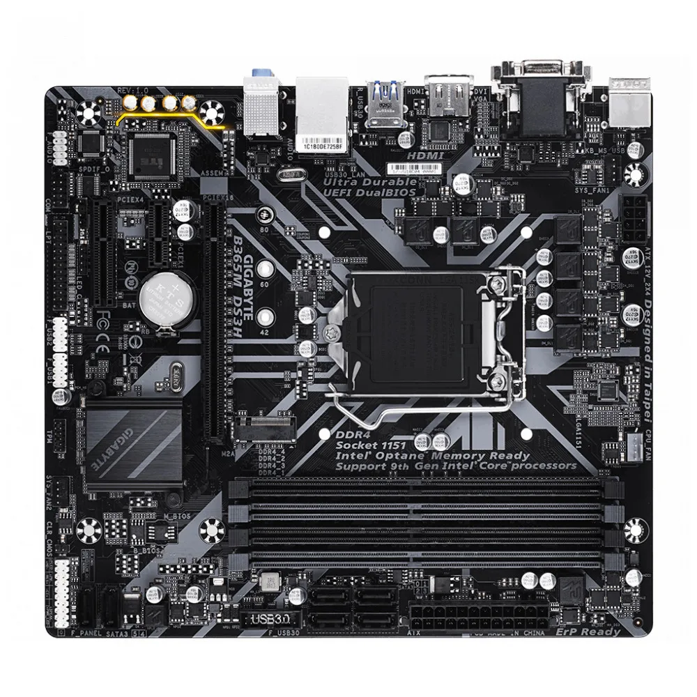 Материнская плата GIGABYTE B365 S1151 MATX B365M DS3H