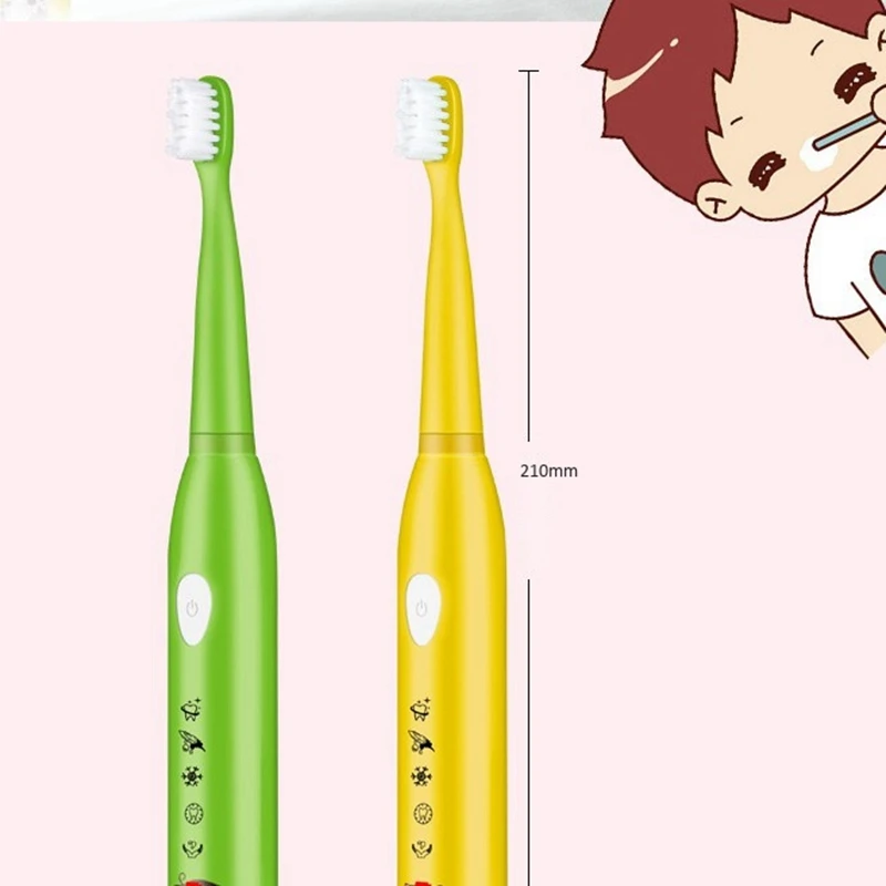 5 Modes Children Electric Usb Charger Cartoon Pattern Kids Waterproof ToothBrush With 4 Replacement Heads 5 Modes Children Electric Usb Charger Cartoon Pattern Kids Waterproof ToothBrush With 4 Replacement Heads