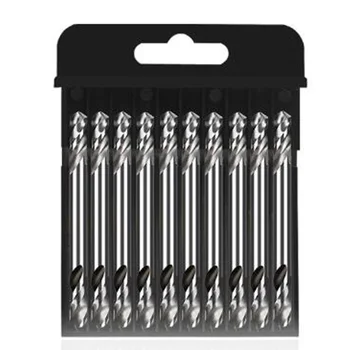 

10 Pcs/set Straight Shank Double Head Edged Drill Bit Mold Steel Special Tools