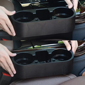 

Car Storage Auto Car Seat Crevice Plastic Storage Box Cup Phone Holder Organizer Car Accessories Universal
