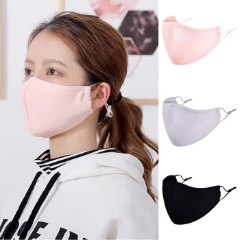 

Towels Women Face Cover Unisex Washable Sport Mouth Cover Men Women Adult Washable Anti_Dust Anti-ultraviolet Meryl Solid Scarf