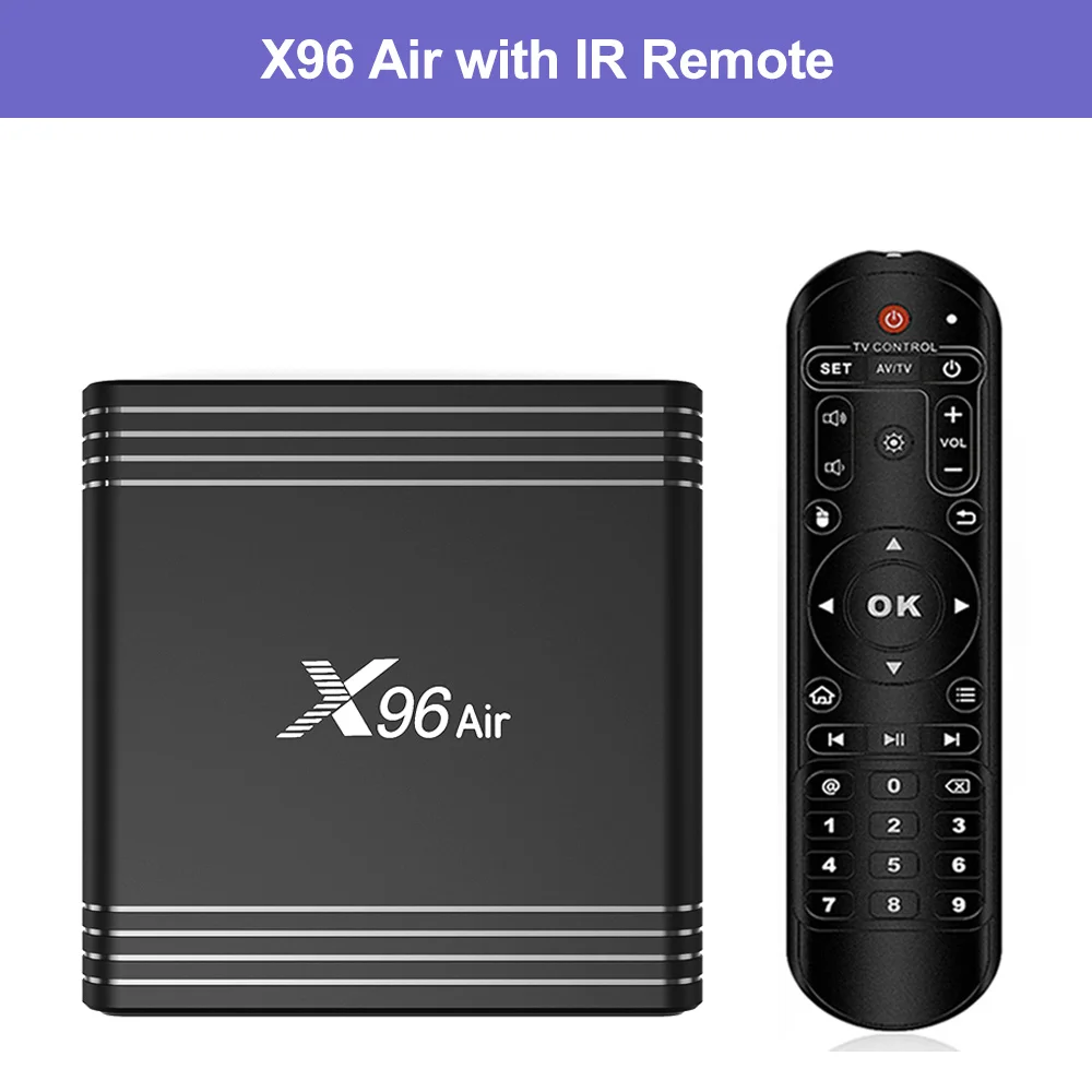 ТВ-приставка X96 Air Android 9,0 Amlogic S905X3 4 Гб 64 ГБ 32 ГБ 2,4G& 5G Dual Wifi BT4.1 H.265 4K 8K 24 кадров в секунду 2 Гб 16 Гб телеприставка X96Air