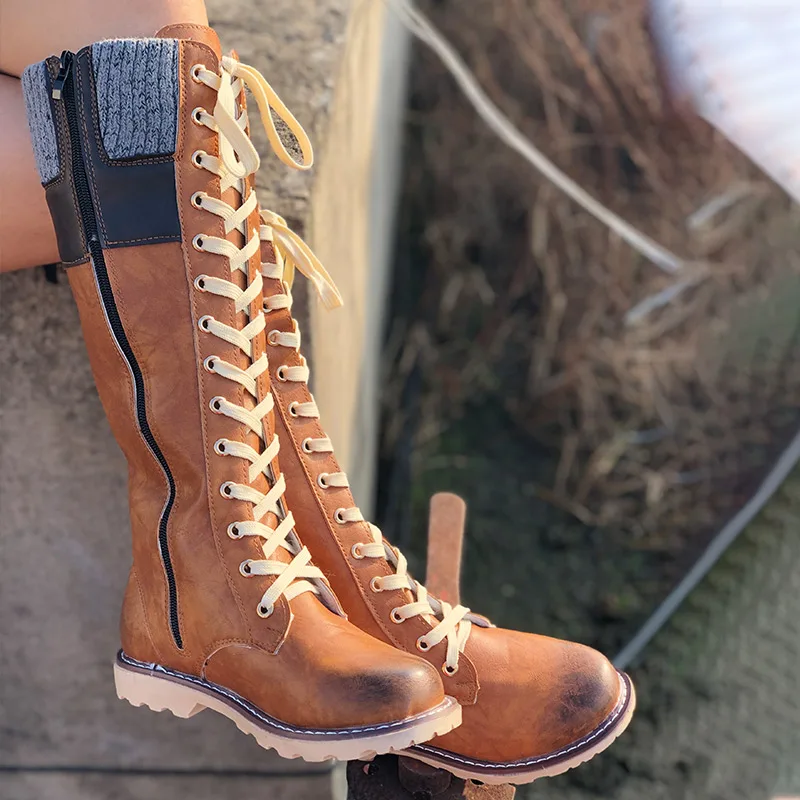 Womens Knee High Hiking Boots