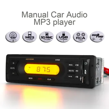 

12V LCD Car Radio Stereo Audio MP3 Player USB SD Multimedia Music Player FM Radio with Mute Function
