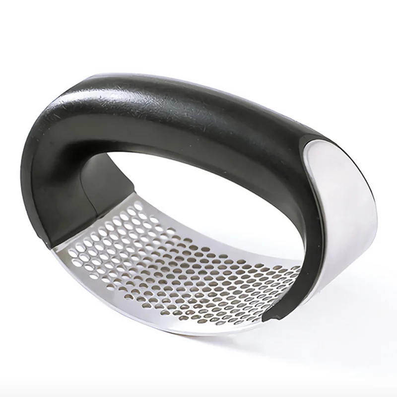 Stainless Steel Garlic Presses Manual Garlic Mincer Chopping Garlic Tools Curve Fruit Vegetable Tools Kitchen Gadgets