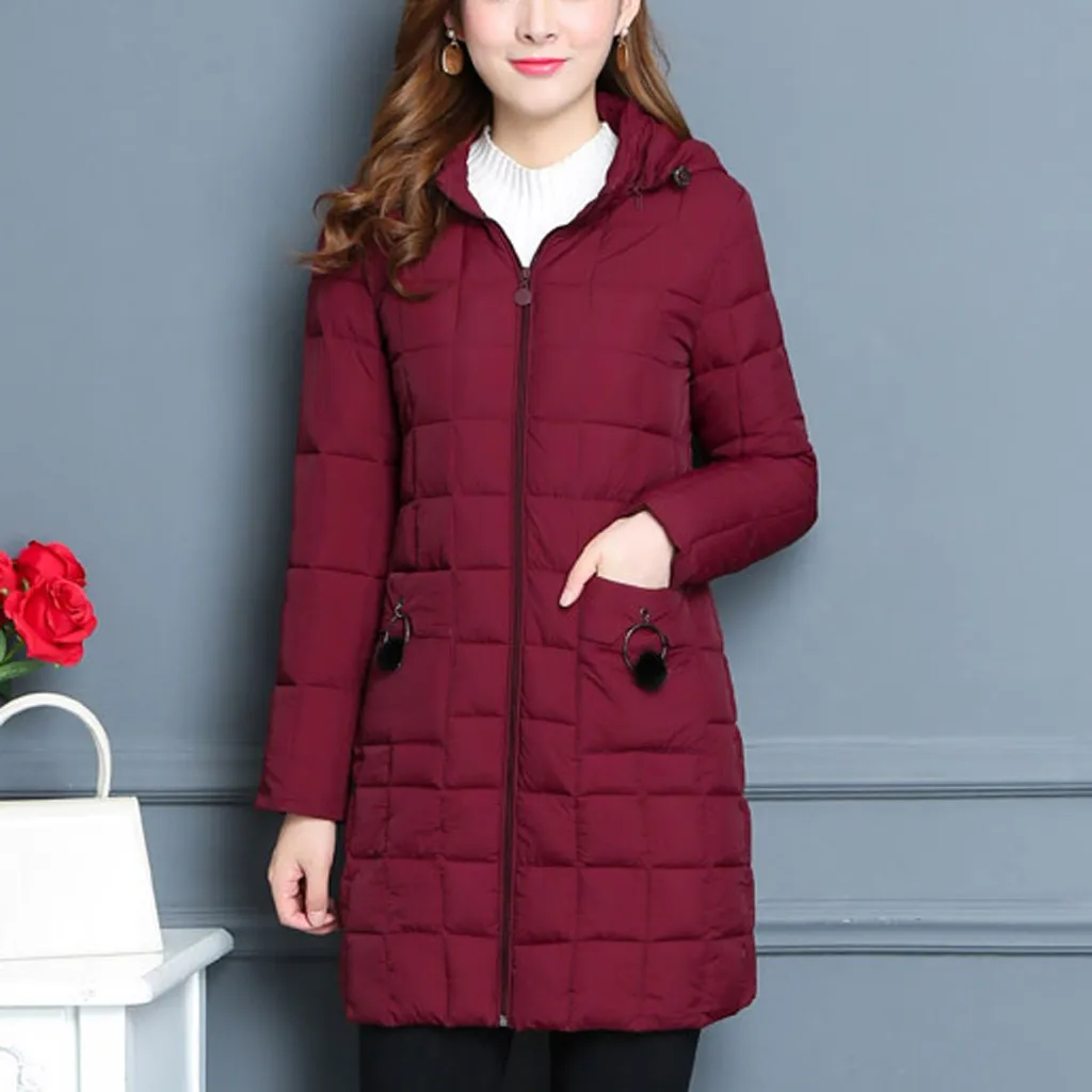 

New parka women 2019 Winter coat women Warm Cotton Hooded Long-Sleeved Outerwear Loose Female Coats abrigos mujer invierno 2019
