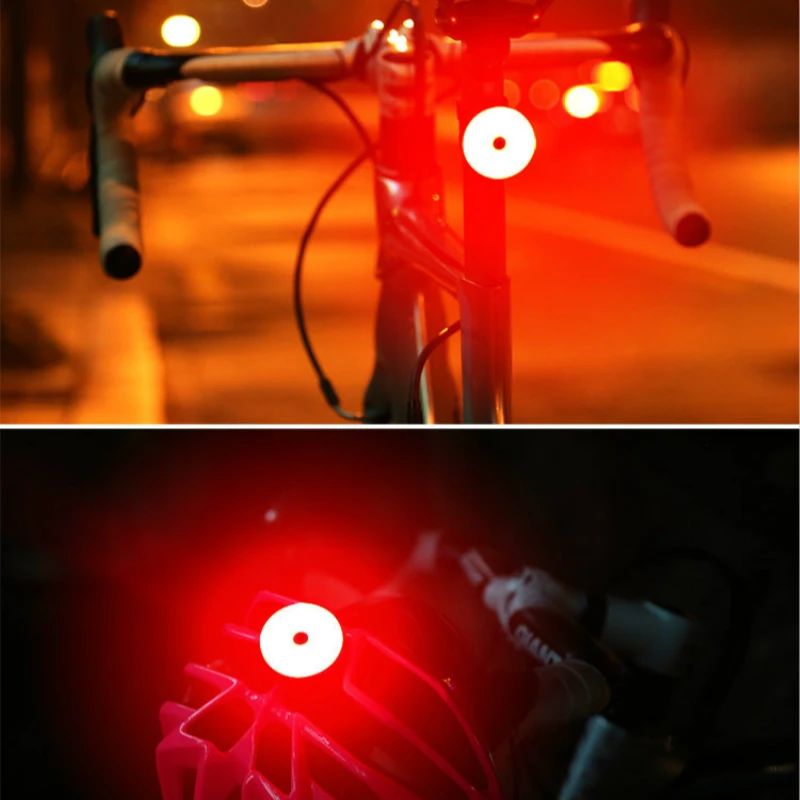 USB велосипедный фонарь для MTB шоссейного велосипеда, ночной езды, яркий креативный перезаряжаемый велосипедный светильник, задний светильник, Аксессуары для велосипеда