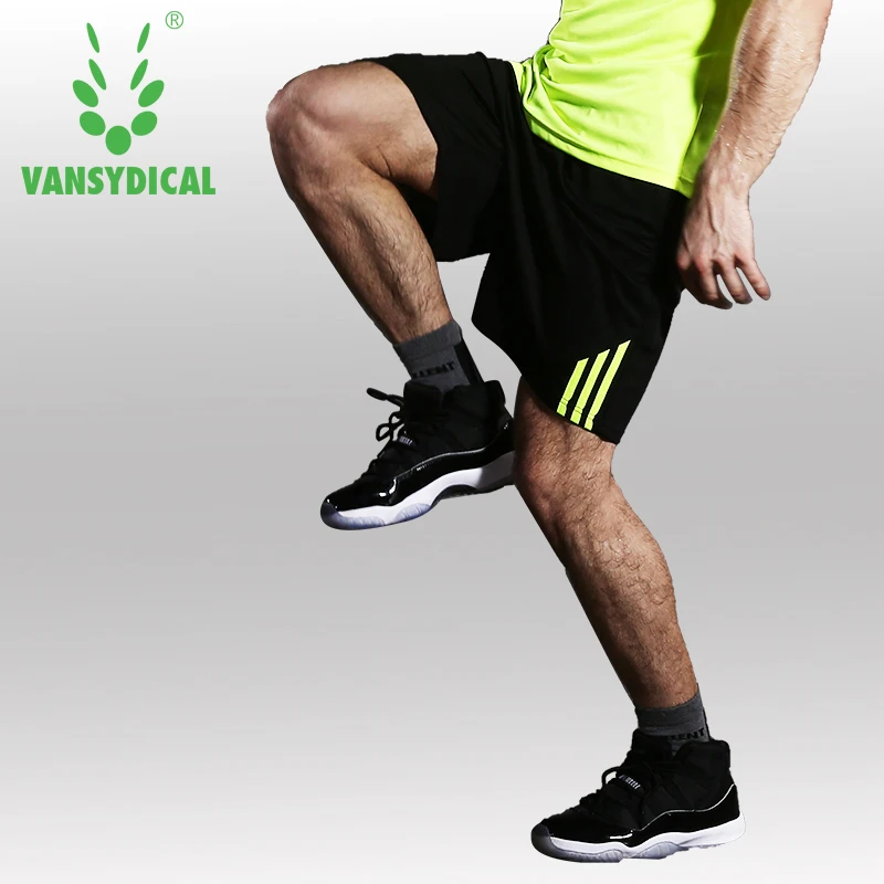 Мужские шорты для бега VANSYDICAL спортивные быстросохнущие из полиэстера с