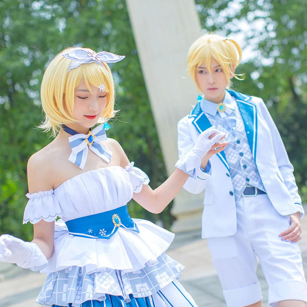 VEVEFHUANG Vocaloid Snow Miku кагамине Рин кагамине Лен 10-летняя версия униформа косплей Хэллоуин для вечерние костюмы
