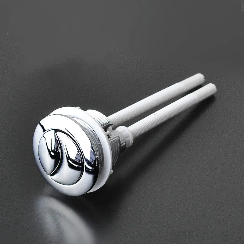 

38mm to 44mm Toilet Double Flush round Head Button Electroplated Tank Valve