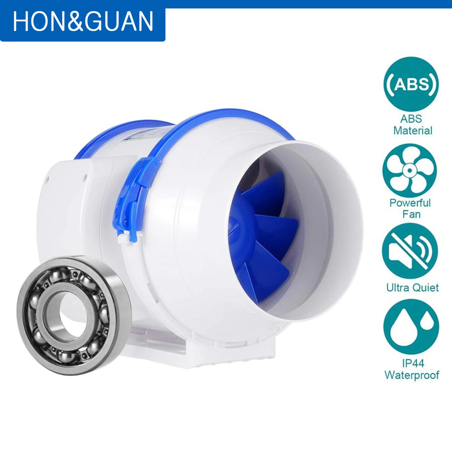 Hon &amp Guan 110 V встроенные вентиляторы 5 ''(ø125mm) Встроенный воздуховод вытяжной