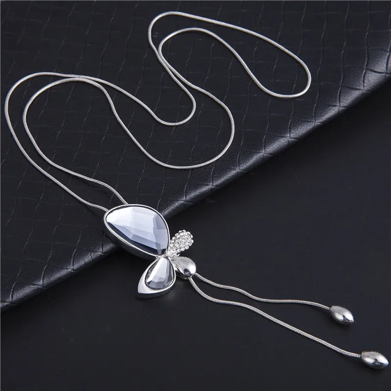 Модное ожерелье LWMMD в стиле Джокера синее серое коричневое украшение Женская