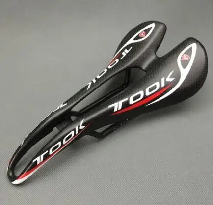 nuevo sillin de fibra de carbono para bicicleta de montauna Toseek 265*127 мм 3 K brillante mate piezas de bicicleta - Цвет: 3K matte
