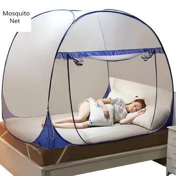 

Lace Polyester Insect Mesh Mosquito Net Mongolian Yurt Good Sleep Mosquito Curtain For Bed Netting Tent With Zipper Single Door
