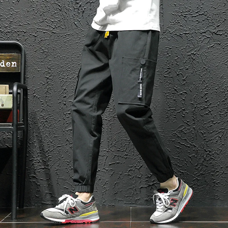 

Large Size Simple Light Bib Overall Men's Popular Brand Hong Kong Style INS Casual Pants Men Loose-Fit Shawn Harem Pants