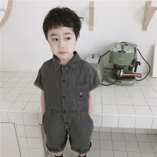Unibaby2019 Южная Корея Детская одежда INS для мужчин и женщин Детская уличная мягкая моющаяся рабочая одежда ковбойский комбинезон