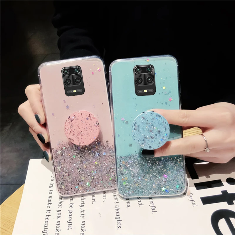 Transparente Bling-Glitter-Hülle für Xiaomi Mi 11T Poco F3 X3 Redmi Note 9S Hülle für Mi 10T 11 Lite Redmi Note 10 10S 8_voghion.com