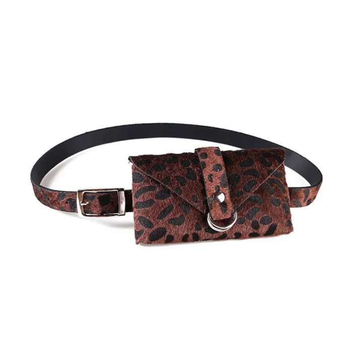 Women Waist Bag Leopard Adjustable Belt Pack Purse for Mobile Phone Keys Money KS-shipping