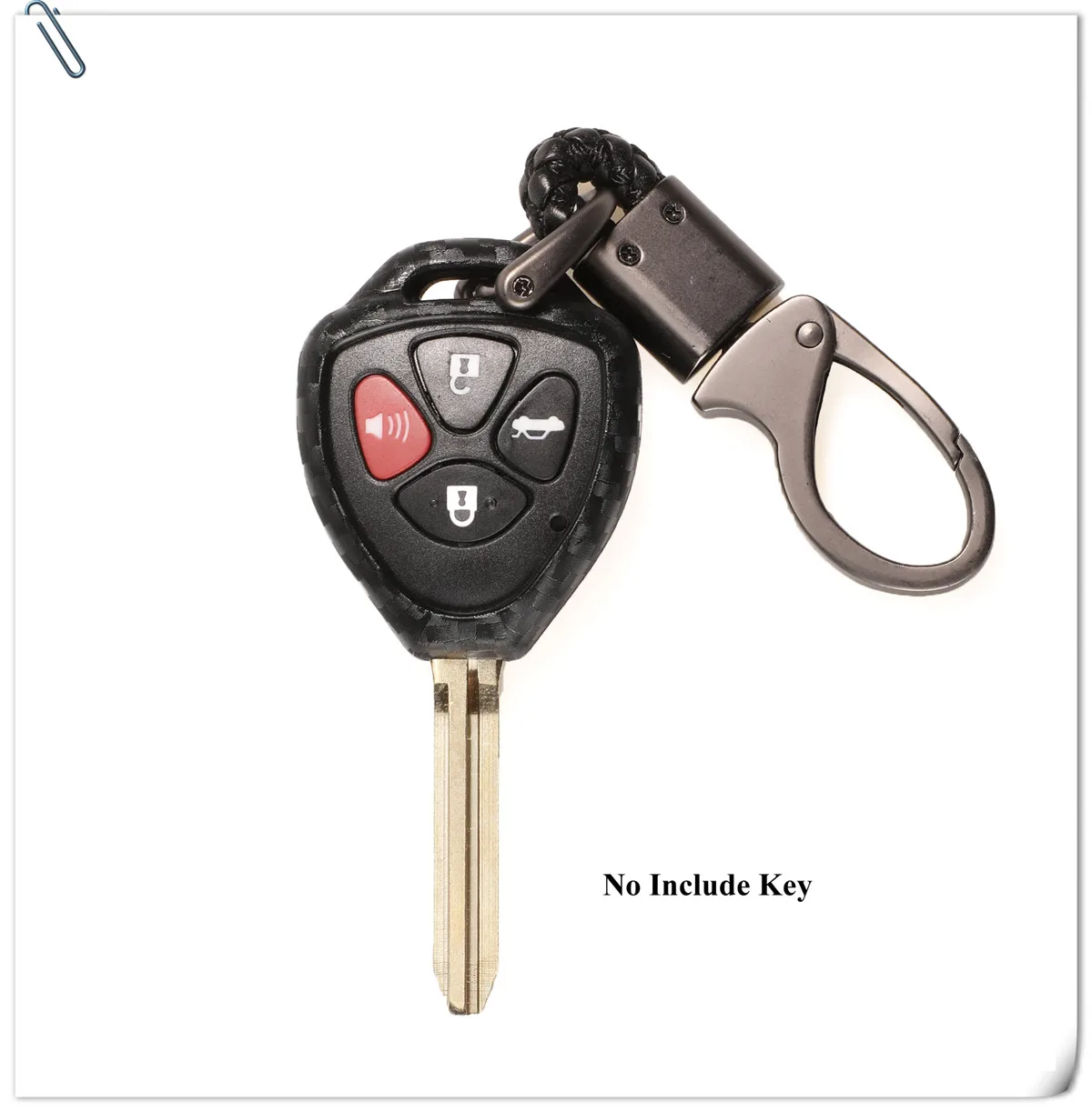 Keyforkess 2/3/4 pulsante in fibra di carbonio copertura chiave a distanza per auto in Silicone per Toyota Camry Corolla Avalon Venza Hilux Vitz Rav4 Fob Case - Hbadaeca9c05b4dc88baf4125d73023ef6