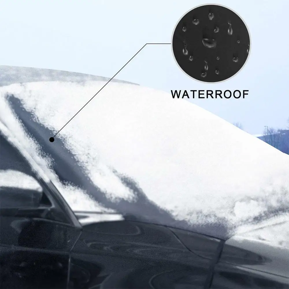 210*120cm Automobile Magnetic Sunshade Cover Car Windshield Snow Sun Shade Waterproof Protector Cover Car Front Windscreen
