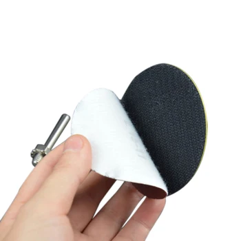 

1 Piece 3 Inches 75mm Hook Loop Sanding Pad 60Pcs Flocking Sand Paper Kit Sandpapers 1/4 Inch Shank Abrasive Tools