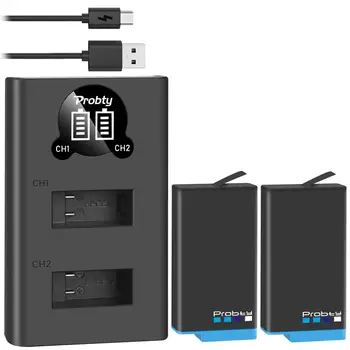 

2x1680mAh For GoPro 360 Panoramic Camera Battery+USB Dual Charger For GoPro Max Camera Accessories