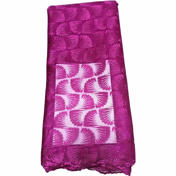 rose red Последняя нигерийская кружевная ткань Высокое качество Кружева Французский тюль кружева бисером кружевная ткань Африканская кружевная ткань для свадебного платья - Цвет: rose red