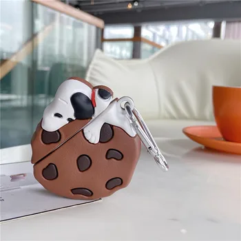 

Cute Chocolate chip cookie Case For Apple Airpods Pro Cover Funny Silicone Earphone Case For airpod 2/1 Headphones Case Box Capa