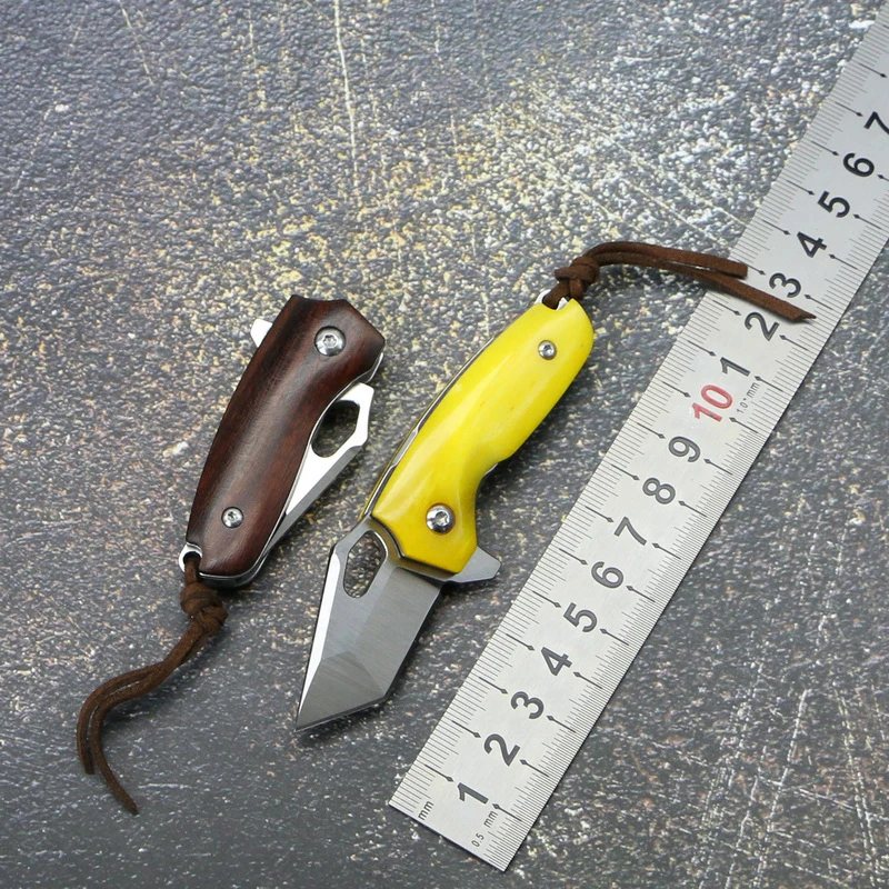

TIGEND T011 Mini pocket knife Sandvik steel blade folding knives office pendants out of the box outdoor self-defense EDC tools