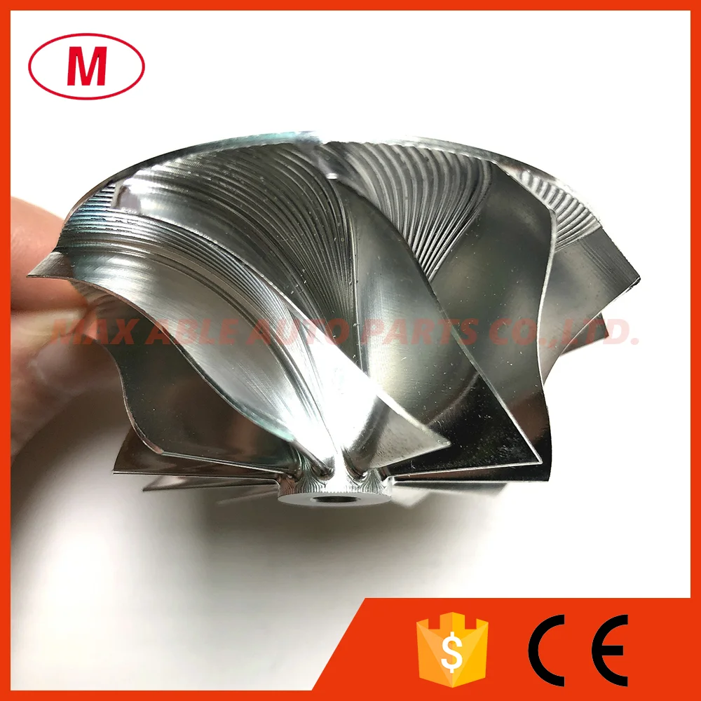 TD04 45.47/60.48mm 11+0 blades Forward Performance Turbo Billet compressor wheel/Aluminum 2618/Milling wheel for Turbocharger