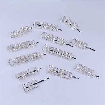 

1Pc Shining Constellation Letter Hairpins Girls Crystal Rhinestone Hair Clip Women Styling Tool Hairgrip Diamond Hair Accessorie
