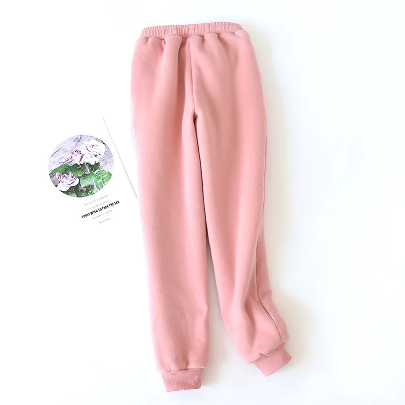 pink Fdfklak, Фланелевые штаны, теплые женские штаны, Осень-зима, новые домашние брюки, женские штаны, одежда для отдыха, розовые/черные домашние штаны - Цвет: pink