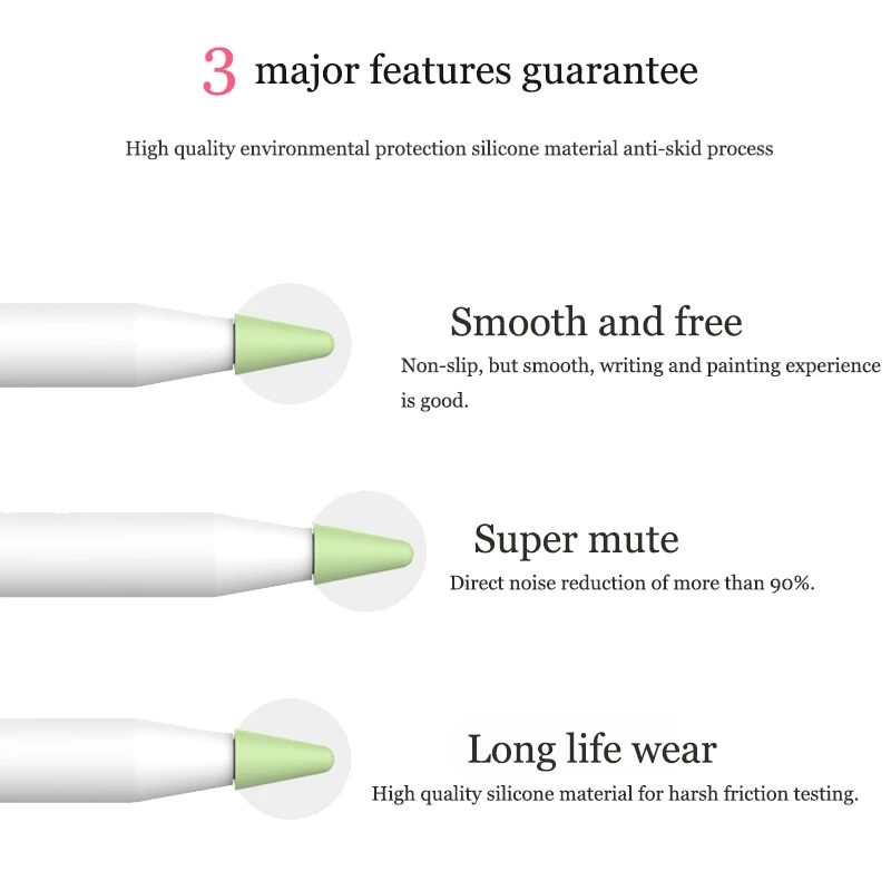 8pcs Silicone Replacement Tip Case Nib Protective Cover Skin for Apple Pencil 1st 2nd Touchscreen Stylus Pen Case Black red 8pcs Silicone Replacement Tip Case Nib Protective Cover Skin for Apple Pencil 1st 2nd Touchscreen Stylus Pen Case Black red