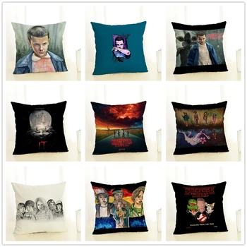 

2019 Stranger Things Throw Pillow Case Witch Home Sofa Backrest Decoration Cushion Cover 3D Living Room Decoration
