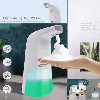 

Automatic Induction Touchless Soap Dispenser Liquid Foam Washer Bathroom 350ML