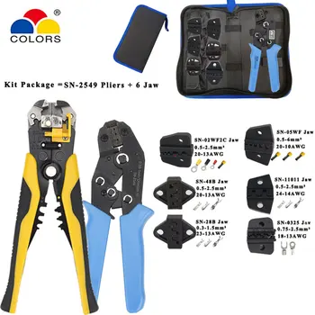

Crimping tools SN-2549 SN-48B pliers jaw kit stripping wire cutters pliers for plug/tube/insulation terminals clamping tools
