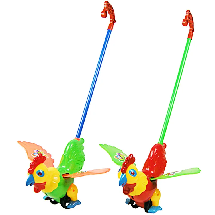 

1pcs Baby Exercise Toddler Child Walk Pushing Big Cock Hand Toy Car Children Cute Toys