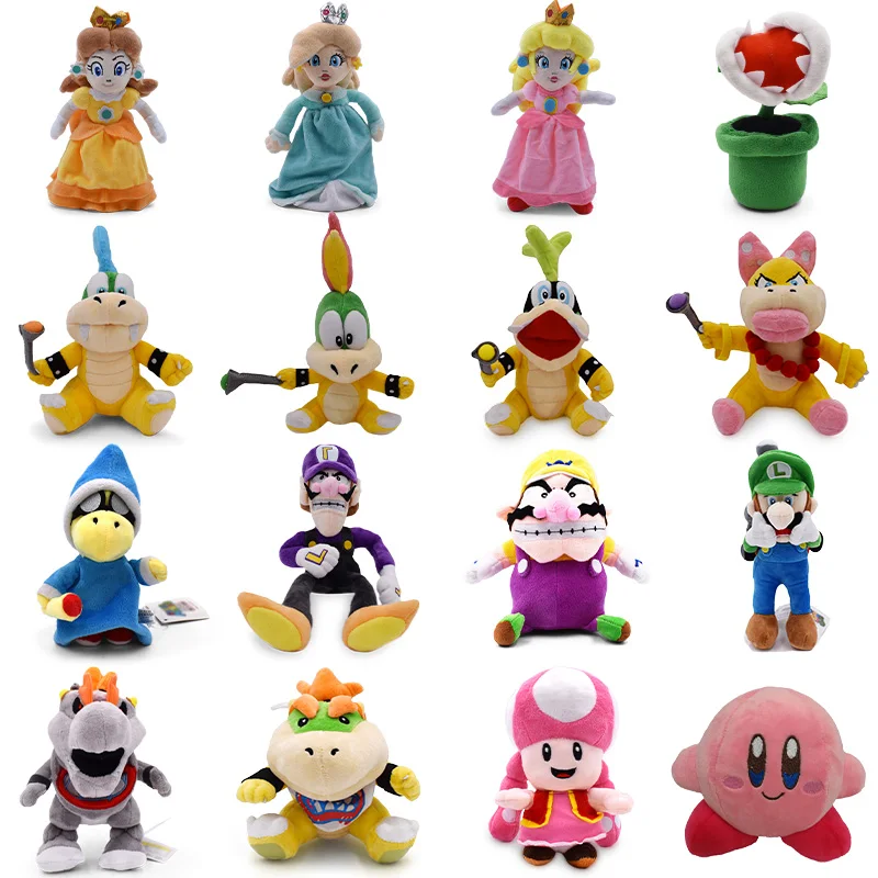 39 Styles Anime Super Mario Plush Toy Pink Princess Peach Luigi Toad Ghost Mushroom Tortoise Soft Toys Action Plushie Kids | Игрушки и