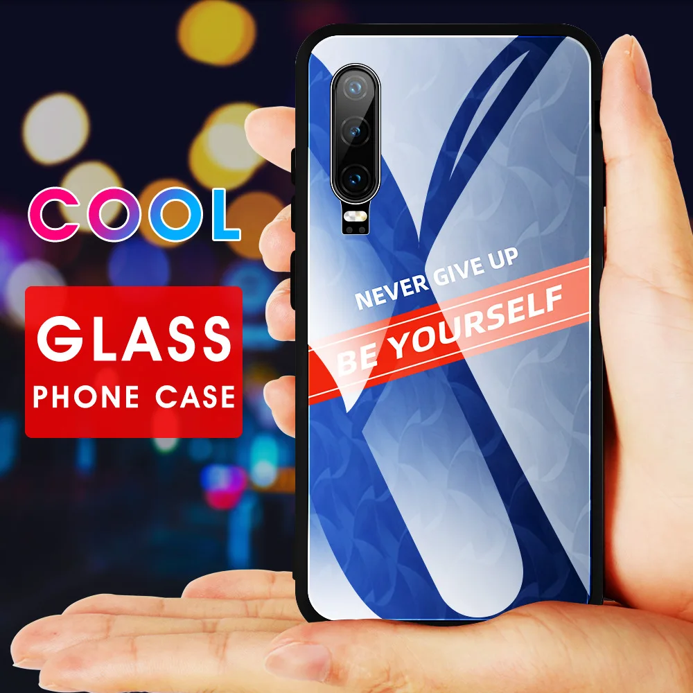 Чехол для huawei P30 Lite mate 30 Lite Nova 5 Pro Nova 5i Y9 Y9 Prime mate 20 слов Inspired glass Capa