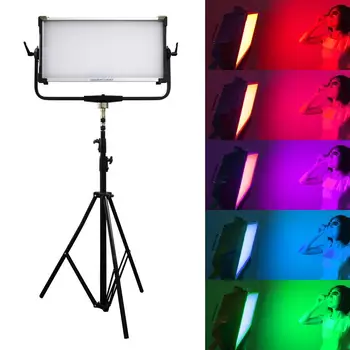 

300W RGB Ligth DMX Control Yidoblo AI-3000C LED Studio Video Lamp Light Black 2800K-9990K Photography Lighting For Studio Video