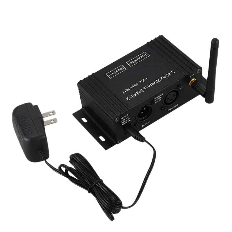 9 шт. DMX512 DMX Dfi DJ 2,4G lcd беспроводной 8 приемник и 1 передатчик управления освещением с адаптером