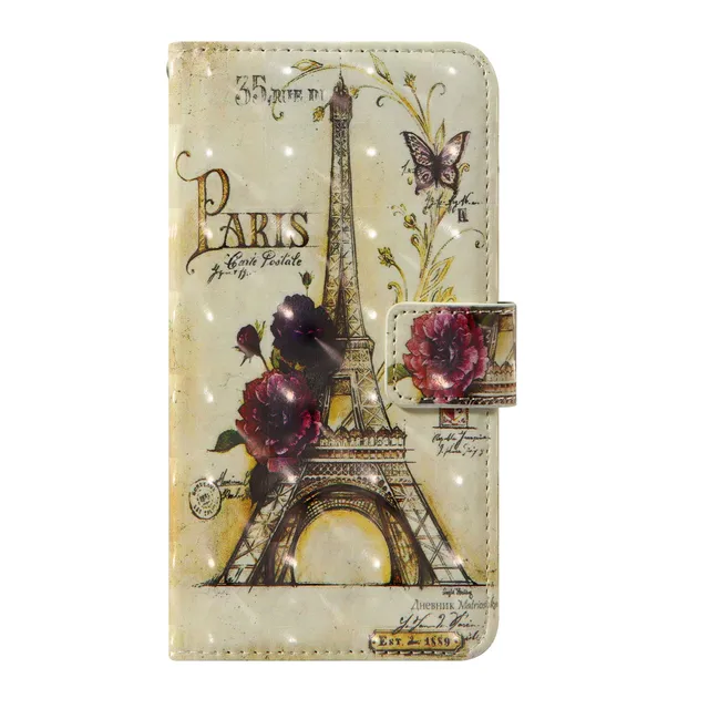 3D flip wallet Leather case For Nokia 2 3 5 6 7 8 2017 Lumia 520 530 630 635 730 735 830 930 1520 1320 Dual Sim X2 XL Phone Case Flower tower