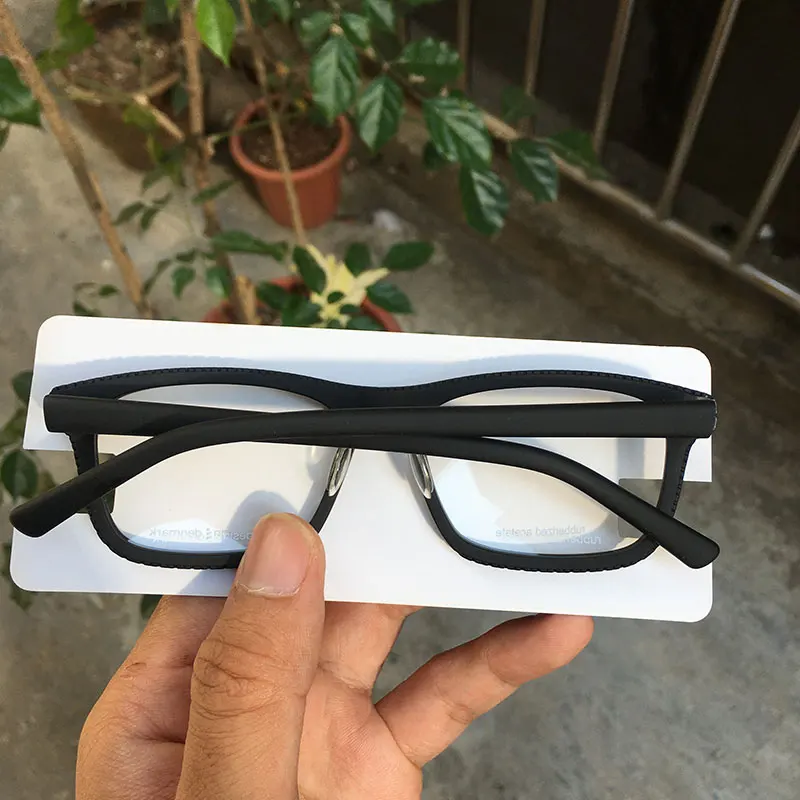 Дания супер дизайнер ацетат очки оправа матовый черный прямоугольник