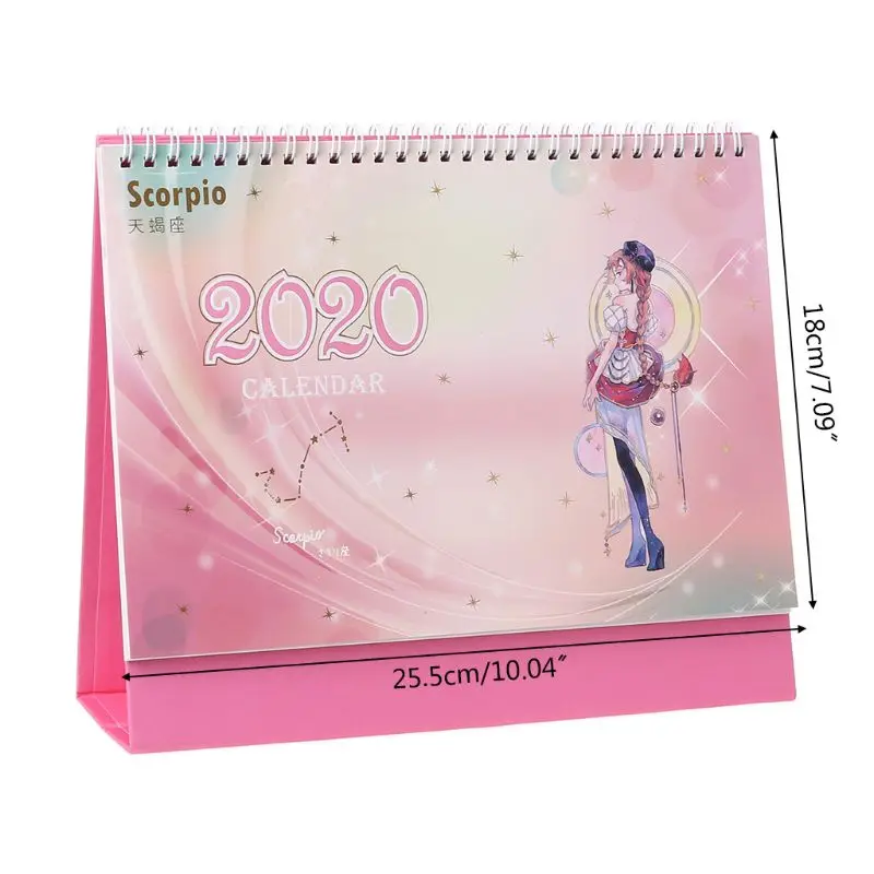 Год, настольный календарь с изображением цветущей вишни, созвездие, сделай сам, ежедневный график