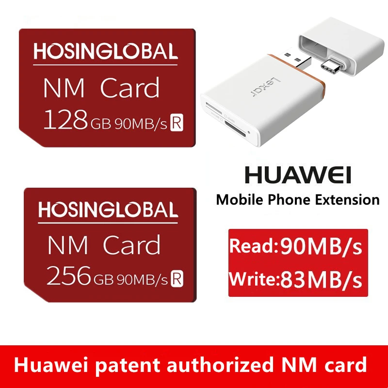 Huawei Memory Cards Reader - NM Nano Memory & Micro SD - 40 Type-A & Type C